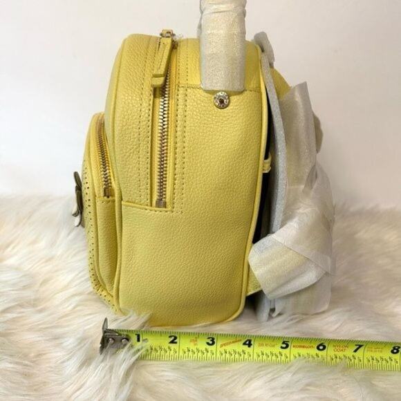 Furla Frida Yellow Leather Floral Appliqué Mini Backpack New with tag - Picture 10 of 11